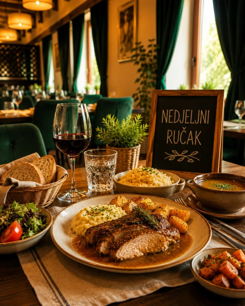 Nedjeljni obiteljski ručak u restoranu Baranjska priča Baranja