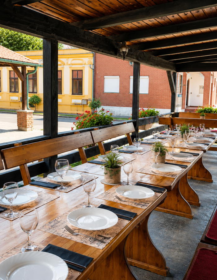Natkrivena terasa restorana Baranjska priča